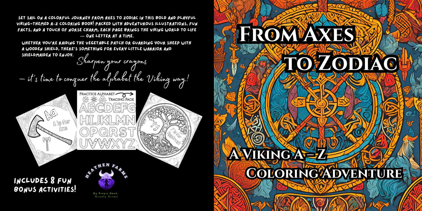 From Axes to Zodiac: A Viking A-Z Coloring Adventure