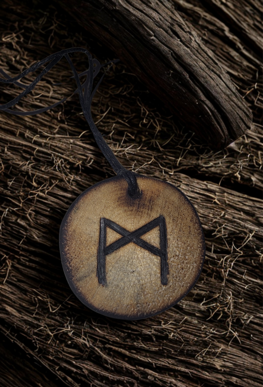Mannaz Rune Necklace – Humanity