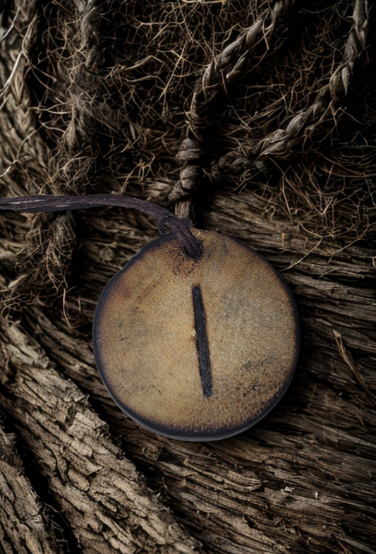Isa Rune Necklace – Stillness